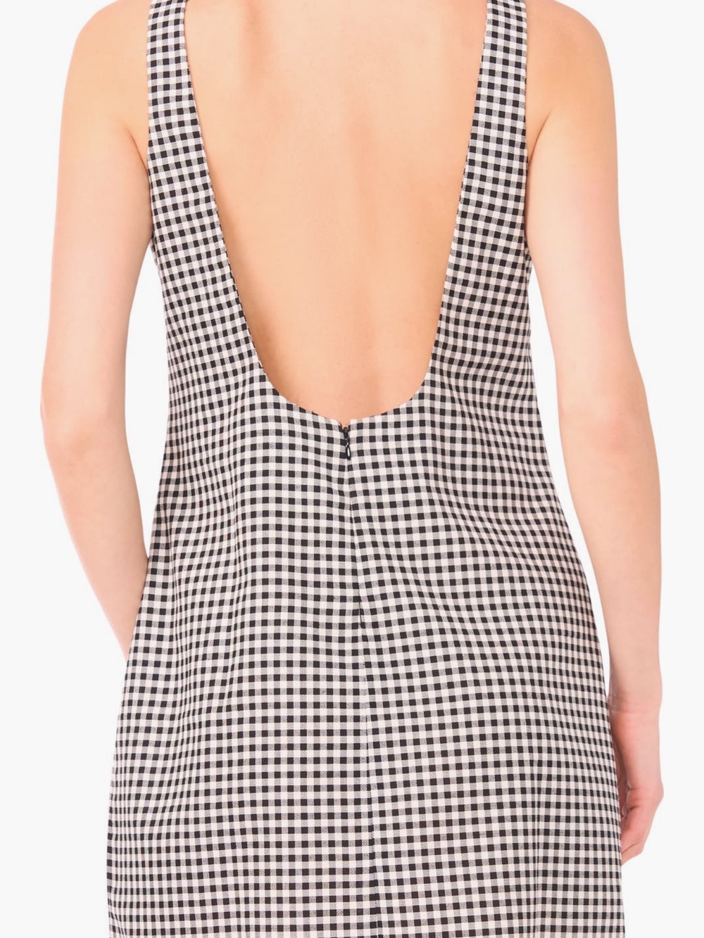 1. State Black and White Gingham Mini Dress